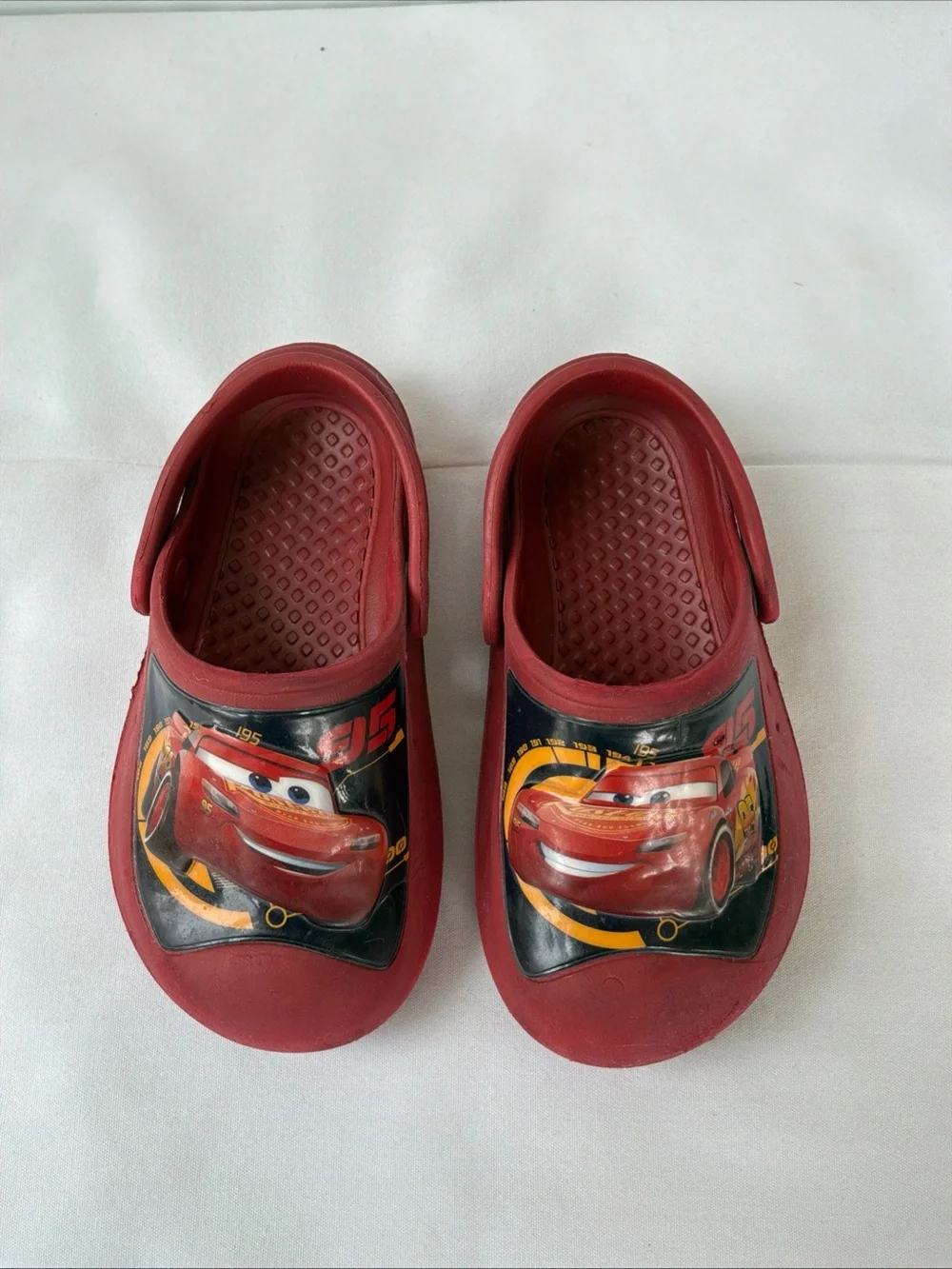 Lightning McQueen And Mater Disney Pixar Red kids Clogs Shoes Size 11